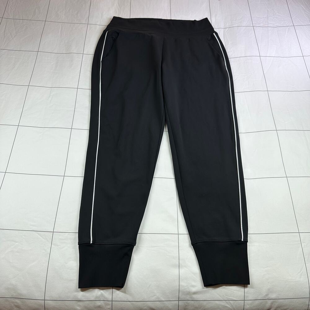 Athleta Pants Womens Medium Black Venice High Rise Track Stripe Jogger Sporty - Picture 3 of 13